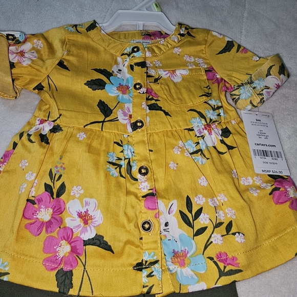 Brand new Carters brand floral pant set for baby girl - Picture 2 of 6
